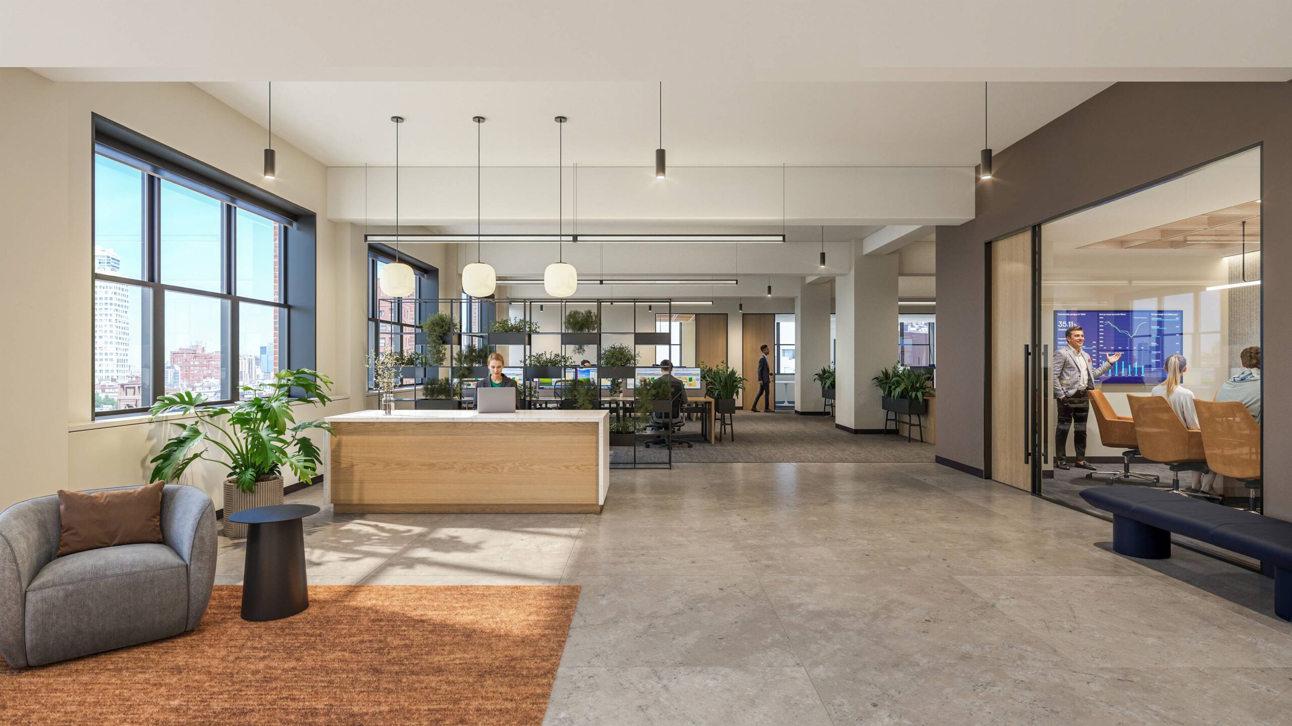 South Building: Reception